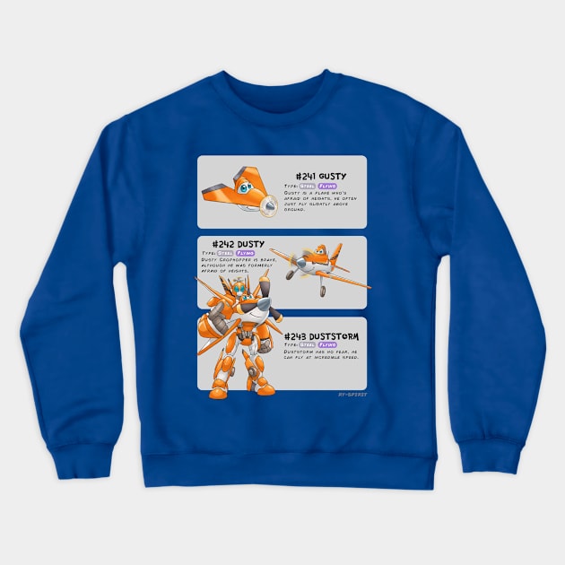 Dusty Evolutions Crewneck Sweatshirt by disneyevolutions